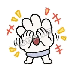 捂脸笑 - 手势小手套表情