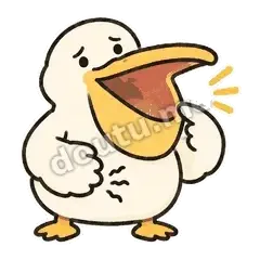 饿了 - 饿扁小鹈鹕表情