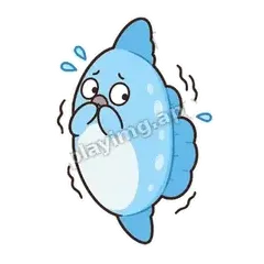 吓得我扁了 - 懵饼翻车鱼表情