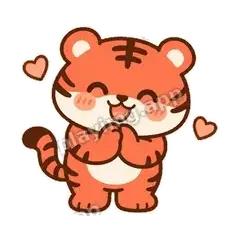 感谢支持 - 橘团小布虎表情