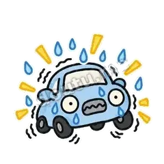 受不了了 - 堵车小汽车表情