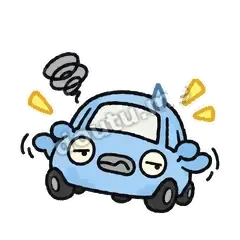 无奈 - 堵车小汽车表情