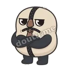 不想理你 - 嘴紧小拉链表情