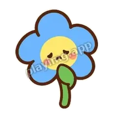 边框静静蓝花